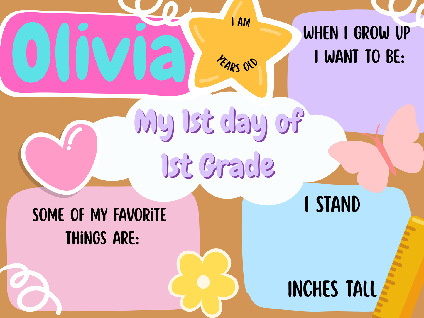 First Day of School Digital Minis