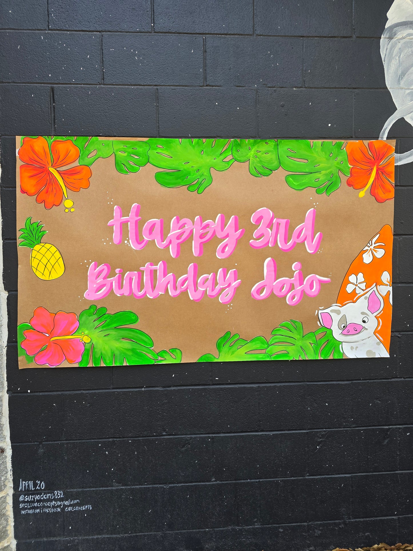 36"×60" Hand Painted Banner