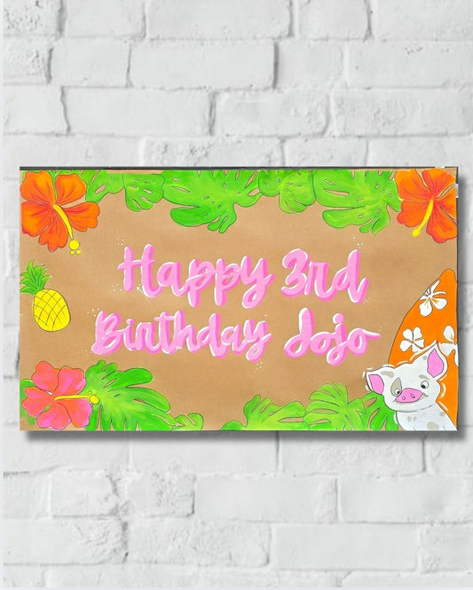 36"×36" Handpainted Banner